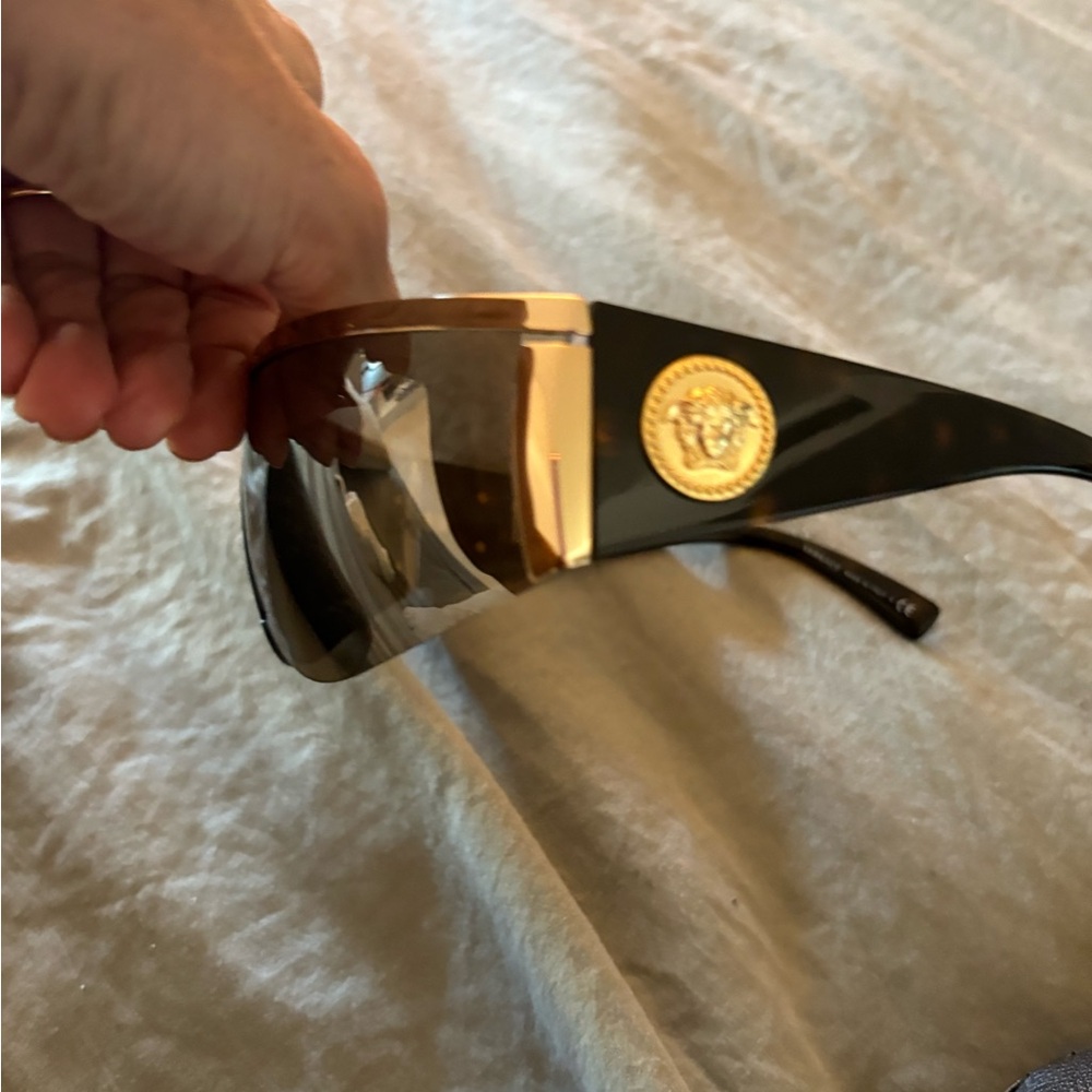 Versace Black and Gold Sunglasses